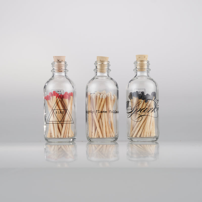 Mini Apothecary Match Bottles